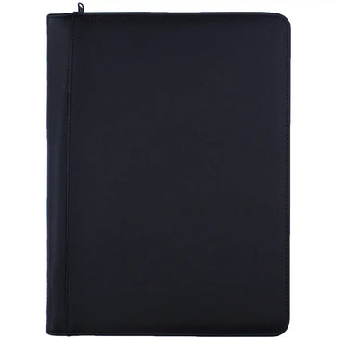 2400-95 A4 Alpstein Writing Folder with Zipper Grain Black